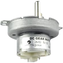 CHANCS JS-50 DC Gear Motor 5V DC 2RPM D-Shaft Synchronous Motor Car Moving Head Fan Motor