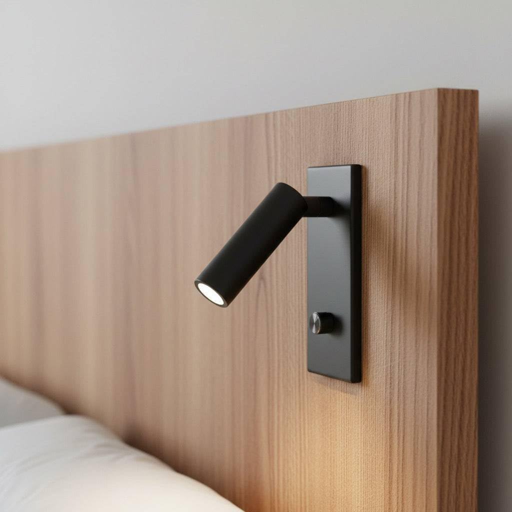 B&Q -  Ultrabeam Bedroom Reading Light Recessed Wall Or Headboard Mounted Dimmable Led Black Finish