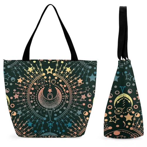 Sac à main pour femme au design étoiles lune idéal en escapade