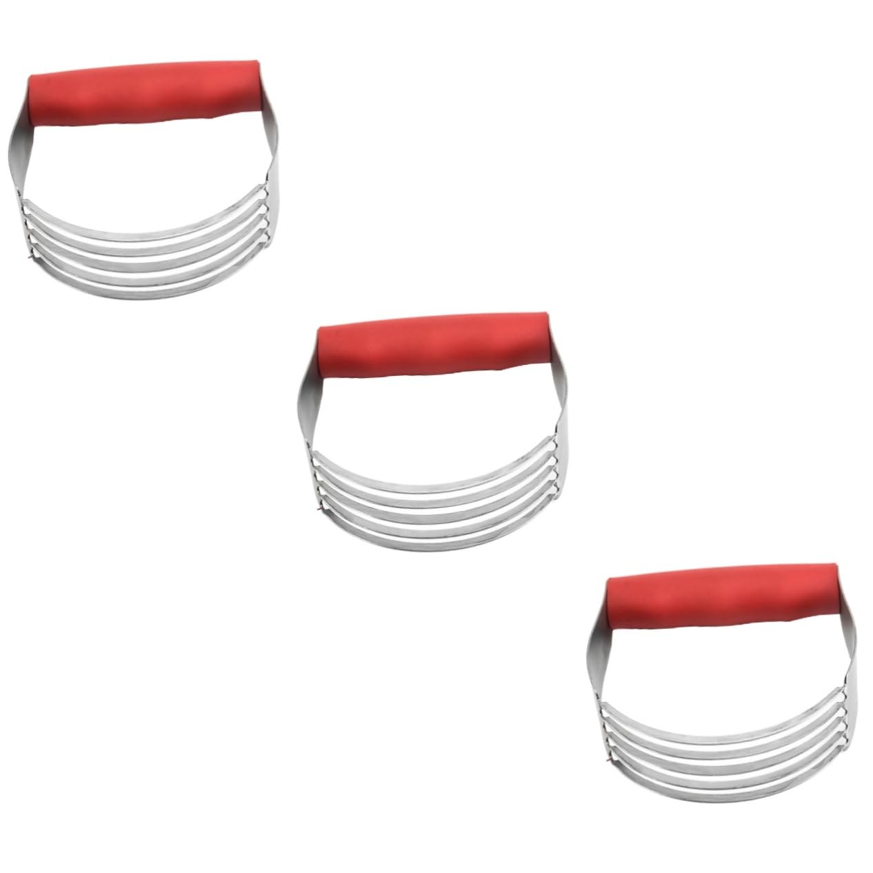 Ciieeo 3pcs Stainless Steel Manual Cream Mixer Cutter Pastry Tool for Baking Comfortable Grip for Mixing Sauces Pancake