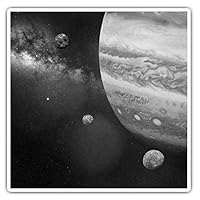 2 x Square 7.5cm Vinyl Stickers - Planet Jupiter Space NASA Galaxy 43377