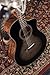 Washburn Bella Tono 6 String Acoustic-Electric Guitar, Right, Gloss Charcoal Burst (BTS9VCECH-D)