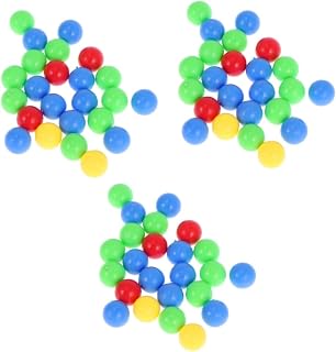 ibasenice 3pcs 5 Toy Beads Montessori Beans Mini Eating Compatible for Hungry Bag Desktop Plastic Bags Game Children Bead Frog for Colored Replacement Puzzle Greedy Random Balls