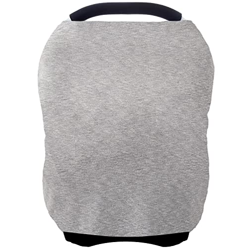 Image of Car Seat Covers for Babies, Multi-use Car Seat Covers Canopy Cover, Breathable Nursing Covers for Breastfeeding, Baby Shower Gifts for Boys and Girls (Pure Grey)