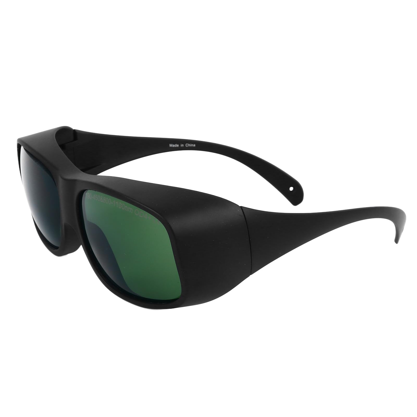 Laserowe Okulary Ochronne 1064nm Wysoka przepuszczalność Antylaserowa Ochrona Oczu dla Urządzenia OPT Beauty TR90 Materiał Czarna Ramka Zielona Soczewka OD4, do Zabiegów Upiększających
