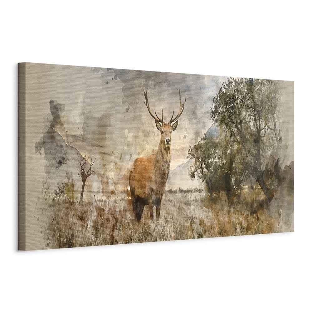 murando - Akustikbild Landschaft Natur Tier, 135x45 cm, 1-teilig, Büro | Verbessert Raumakustik, reduziert Hall, ideal fürs Büro oder Wohnzimmer, hochwertige Verarbeitung, schnelle Montage, stilvoll