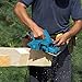 Wood Planer, 110V 600W Portable Handheld Woodworking Adjustable Electric Wood Planer Kit Includes Socket Wrench Ruler Docking Tool Holder and Blade Sharpener Frame