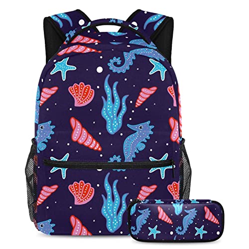 Sac à dos de voyage en métal résistant bleu marine à motif étoiles
