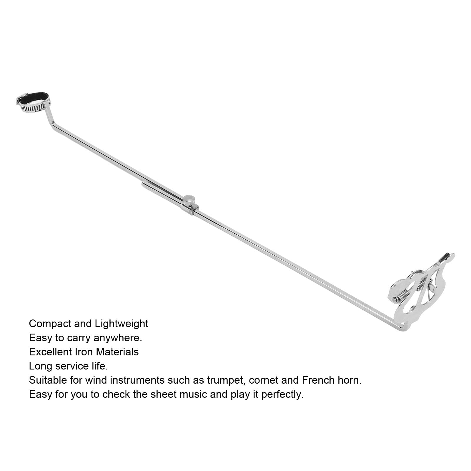 Clip per Flauto, Clip per Leggio Portatile per Strumenti a Fiato Clip per Leggio per Spartiti Morsetto per Musica per Esercitarsi con il Flauto
