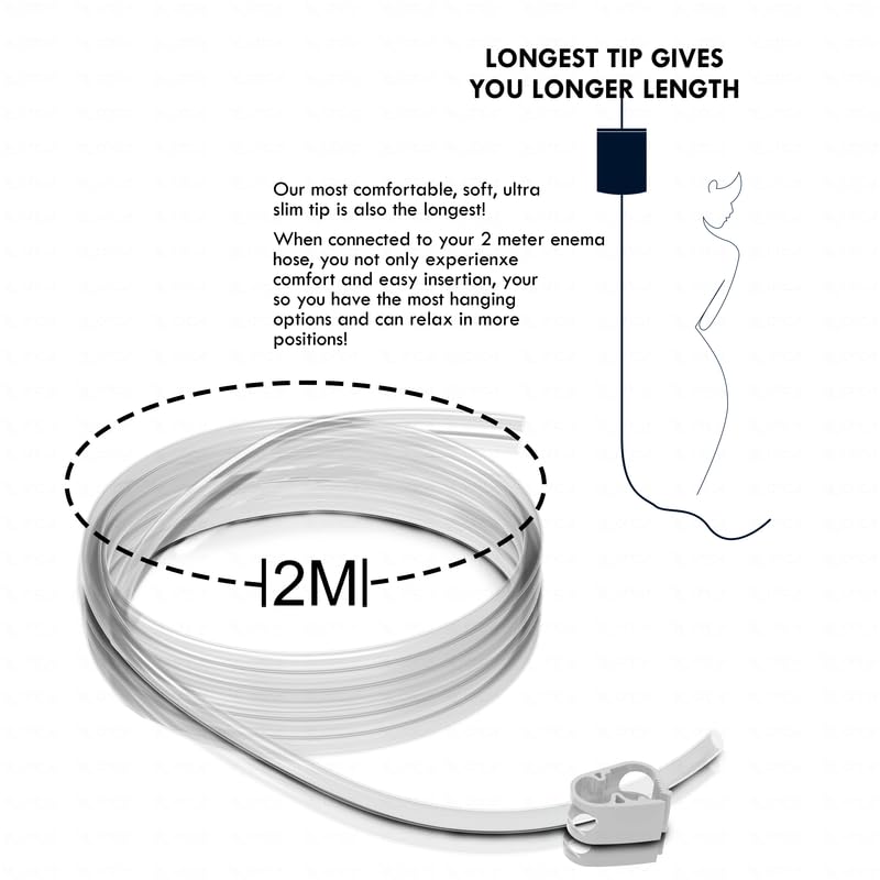 Image of OTICA Enema Kit for Adults and Kids Anima Kit with Flexible Tube for Self Use Enima Pot for Home use (1500ml) White