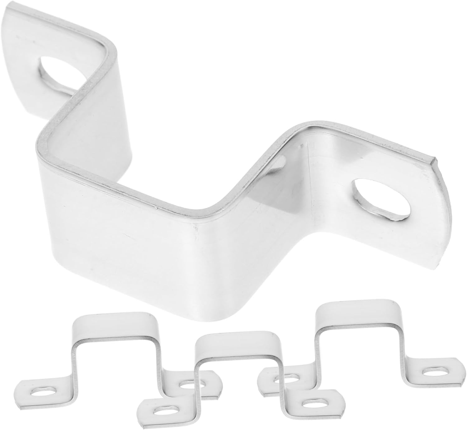 Hemobllo 20pcs Pipe Support Base Square Tube Pipe Clamp u Bracket Mounting Brackets for