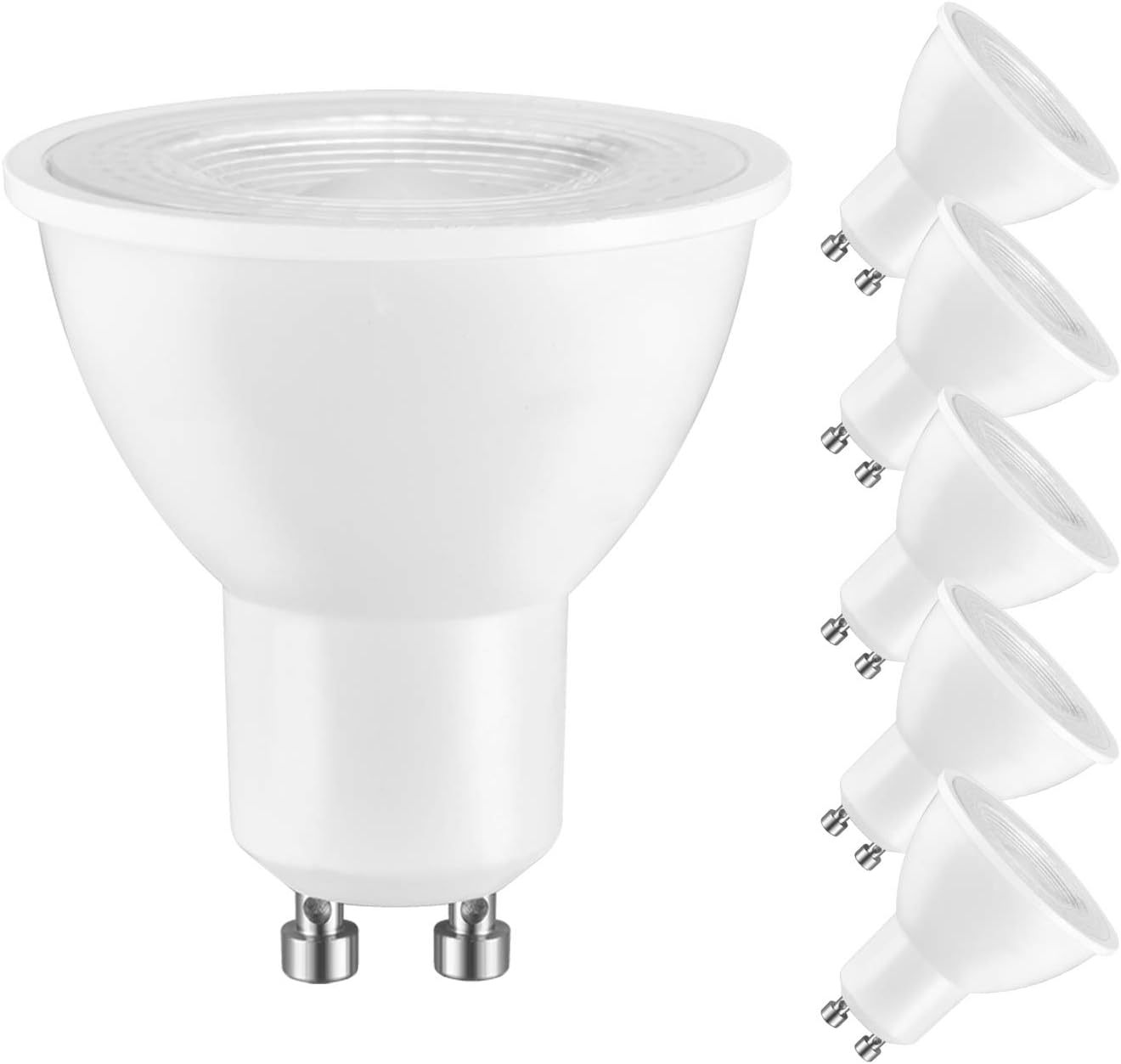 GU10 Led Bulbs Dimmable 3000K Warm White,110V 5.5W 500Lumen