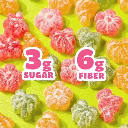 Image of SmartSweets Tropical Sours, Low Sugar Sour Gummy Candy, 1.8oz Bags, 14 Pack