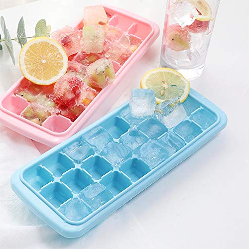 Bandeja de cubos de gelo de silicone Cubo de gelo Recipiente de molde Cubos congelados 24 compartime