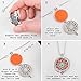 Aromatherapy Essential Oil Necklace Diffuser Locket Pendant. Upgraded Solid Back Essential Oil Diffuser with 24