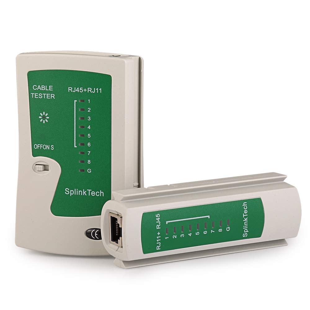 Hiija LAN Network Cable Tester/Continuity Tester for RJ45 RJ11 RJ12