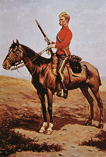 Pintura murales decor lienzo de la Policía Montada del Noroeste 60x90cm