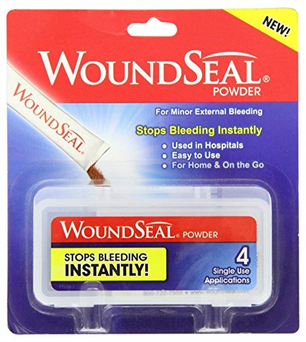 MyPartyShirt WoundSeal Powder Stops Bleeding Instantly First Aid 4 Applications Health