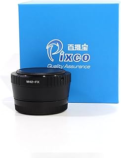 Pixco Speed Booster Focal Reducer Lens Adapter Suit for M42 F Lens to Fujifilm X-A5 X-A20 X-A10 X-A3 X-A2 X-A1 X-T2 X-E3 X-E2S X-E2 X-E1 X-T100 X-T10 X-T1IR X-T1 X-T20 X-H1 X-M1 X-Pro1 X-Pro2 (M42-FX)