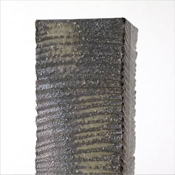 Amazon.co.jp: 花瓶 一輪挿し おしゃれ 花器 和風 信楽焼 角柱