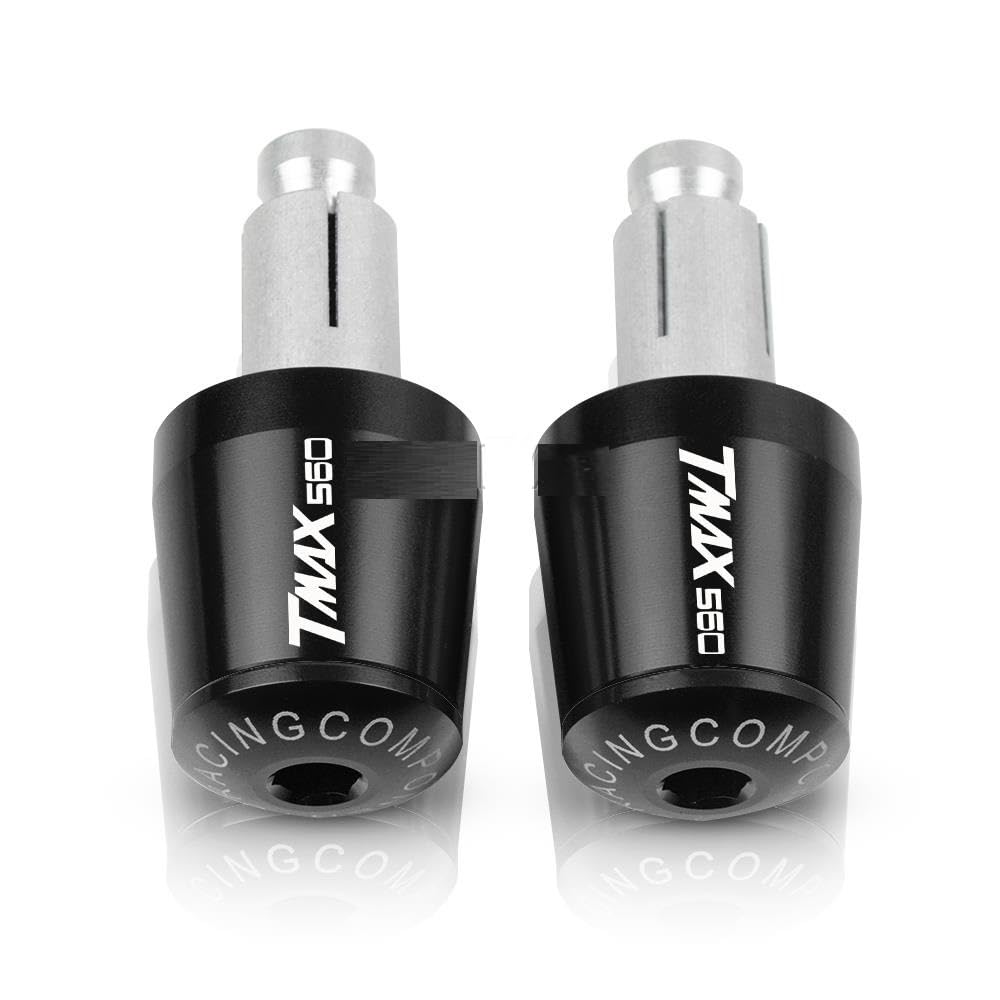 Puños de manillar para Yamaha TMAX 560 Tech MAX en color negro antivibración de 22mm
