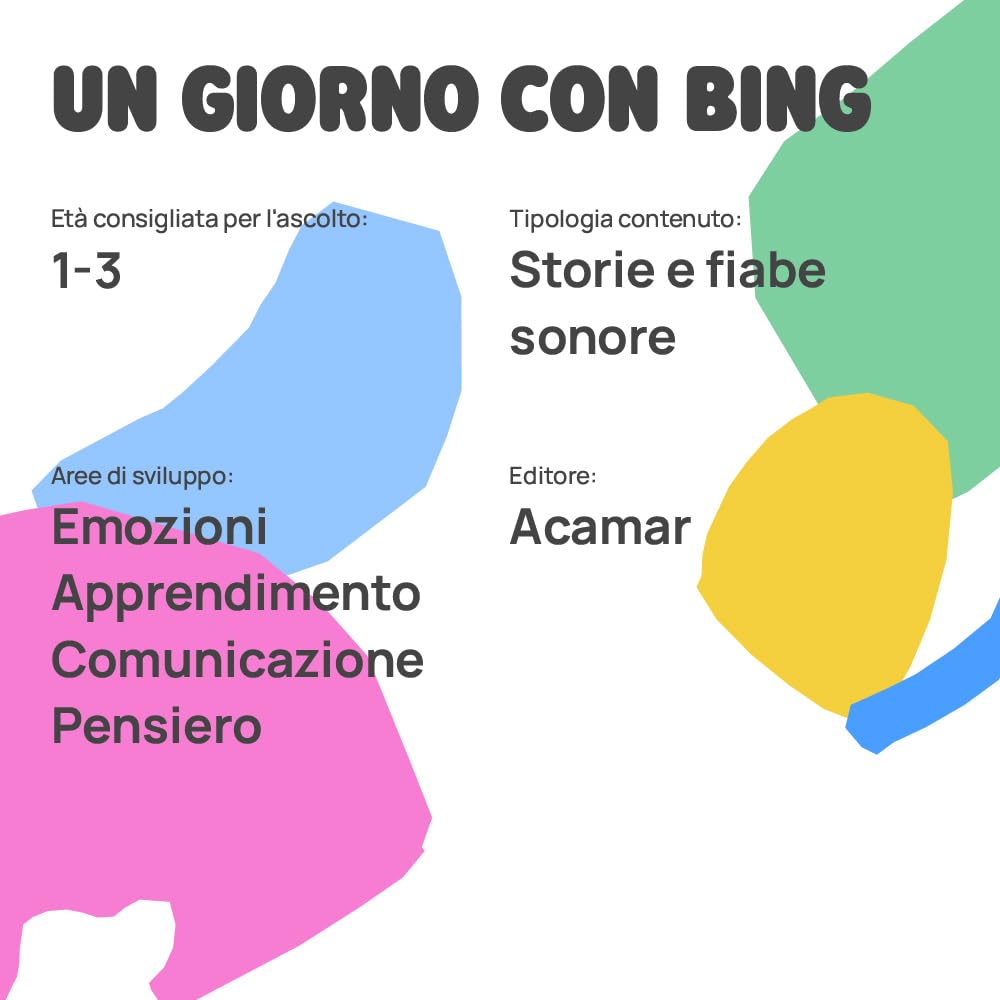 Faba Personaggio Sonoro – Un giorno con Bing - Storie sonore per bambini 1-3 anni - Ascoltabile con i Raccontastorie, versione italiana