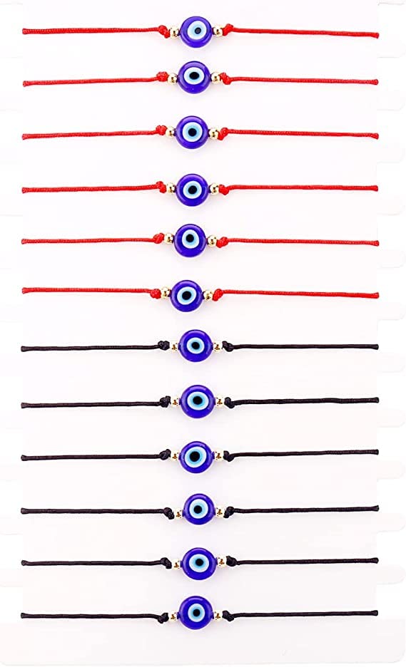 Kaushey loom & craft Hand Made Evil Eye Bracelets Pack Bulk Set Women Men Evil Eye Anklet Jewelry Protection Braclet Black Red String Boys&Girls. (B0BJQ9766X) Amazon Price History, Amazon Price Tracker