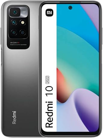 Xiaomi Redmi 10 2022 - Smartphone 128GB, 4GB RAM, Dual Sim, Carbon Gray