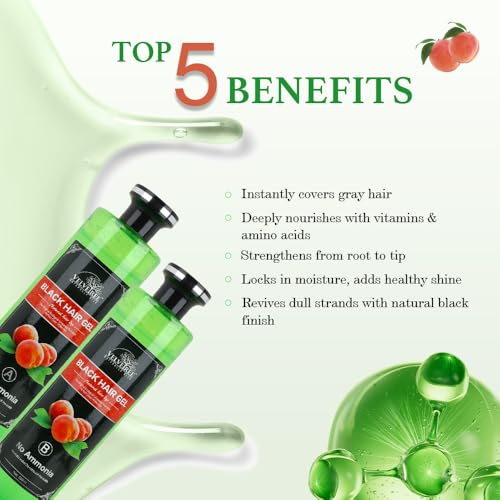 Image of VELVETREE Black Hair Styling Gel for Men and Women, Strong Hold Wet Look Hair Gel for Daily Styling, Non-Sticky Formula for Smooth and Defined Hairstyles, Suitable for All Hair Types, 500 ml x 2
