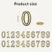 20pcs 2 Inch Mailbox Numbers for Outside, 0-9 Gold Mailbox Numbers Self Adhesive Door Address Numbers Stickers for Mailbox Apartment House Room Office Trash Bins