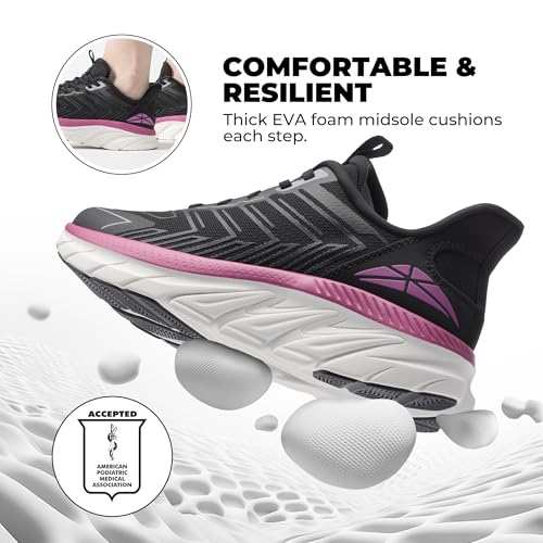 Image of ALLSWIFIT Women's Slip On Walking Shoes Running Comfortable Tennis Breathable Non Slip Athletic Gym Workout Cross Training Fashion Sneakers