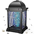 PALONE Lampada Antizanzare Elettrica, 4300V Zanzariera Elettrica Insetticida con Luce UV, Antizanzare Impermeabile IPX4 con 1 Spazzola per la Pulizia, per Esterno ed Interni, 100
