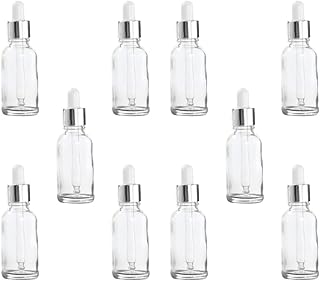 Kichvoe Dropper Bottle Clear Glass Containers 10pcs Glass Dropper Bottle Mini Sample Dropper Bottle Essential Oil Bottle Perfumecosmetic Liquid Container-30ML Glass Spray Bottle Clear Dropper