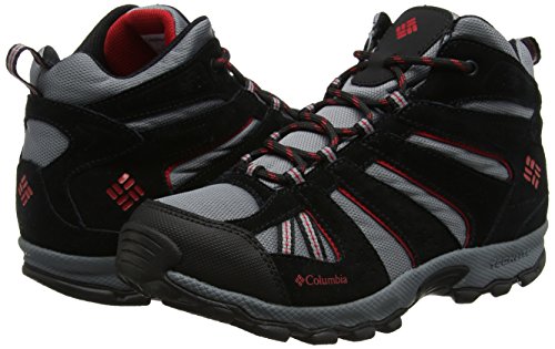 Columbia Youth North Plains Mid Waterproof Hiking Boot (Big Kid), Grey Ash/Mountain Red, 1 M Us Big Kid #TOP6