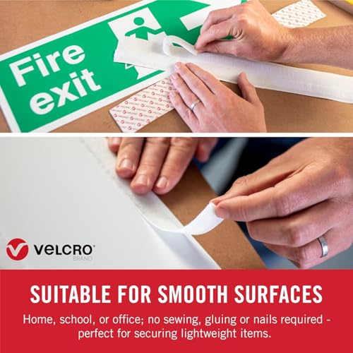 Velcro Brand 90081 Sticky Back Roll | Classroom And Office Organization | Black 15Ft X 3/4In Roll Of Tape thumb #2