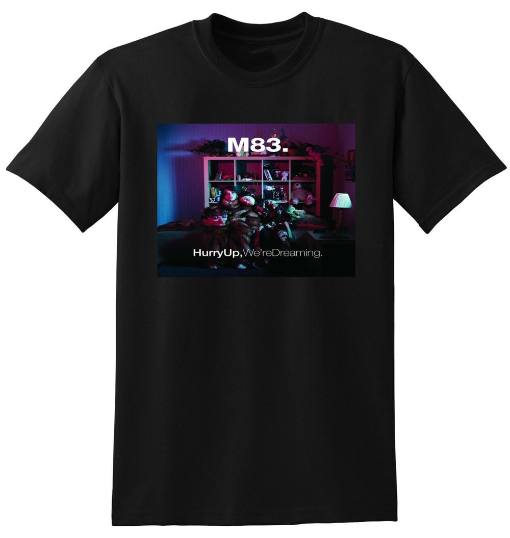 Aytapuge Men's Black M83 T Shirt Hurry Up We're Dreaming Vinyl Cd Cover 3XL