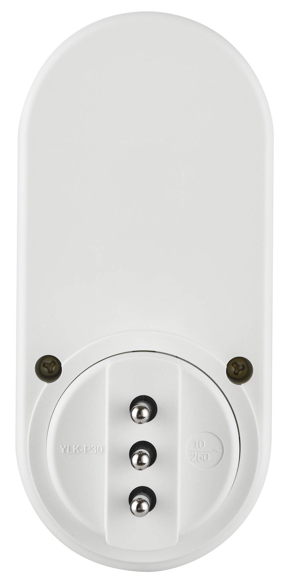 Electraline 58116 Timer Programmatore Digitale Giornaliero con Intervallo Programmazione, Presa Schuko + 10A, Bianco