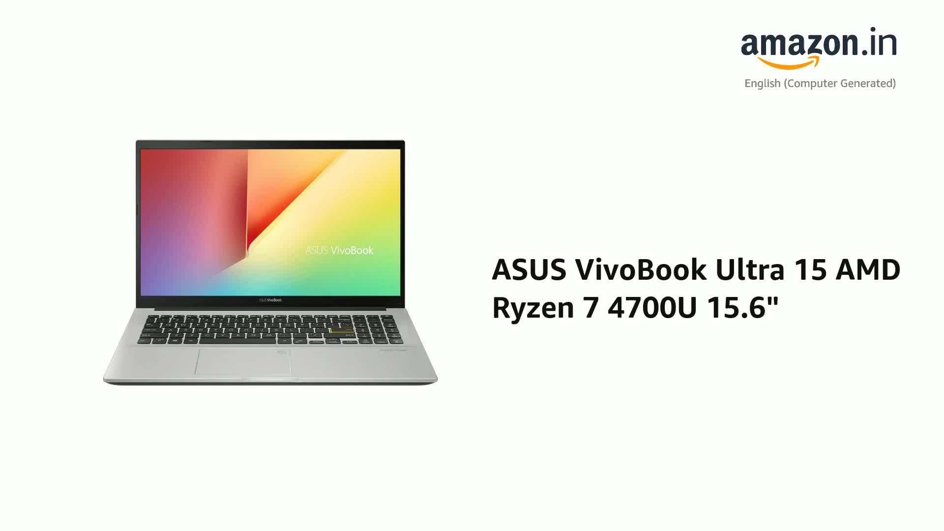 ASUS VivoBook Ultra 15 AMD Ryzen 7 4700U 15.6