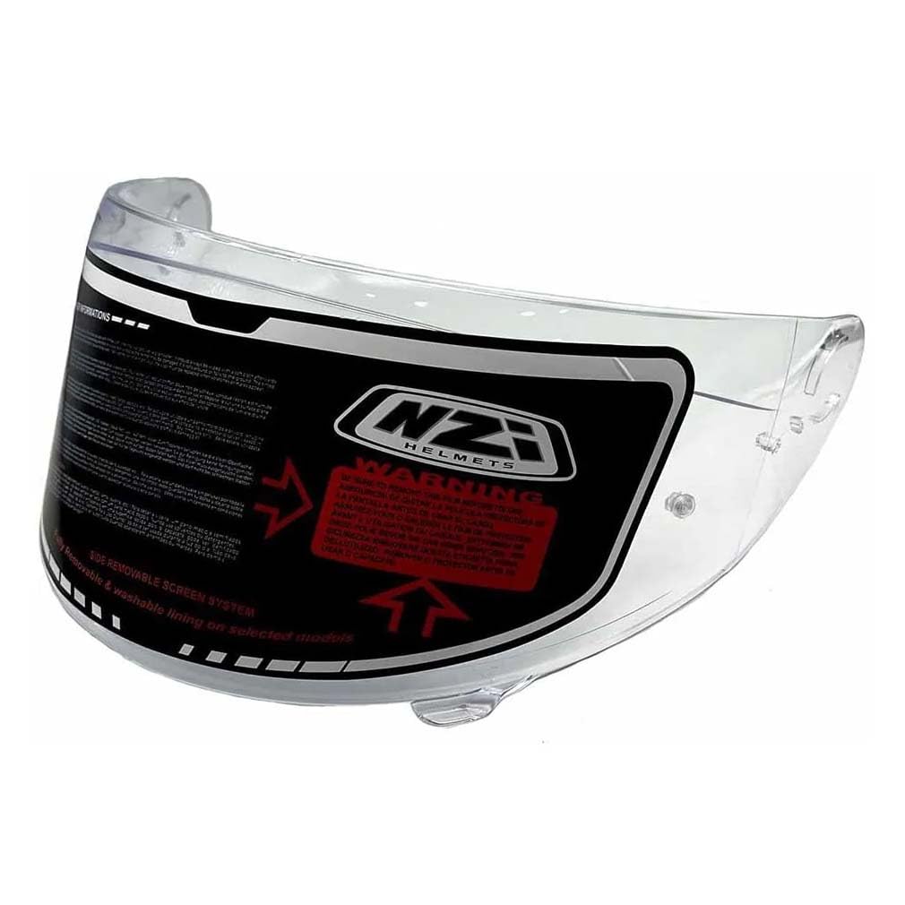 NZI Trendy 3 Stream Raptor Grey Red Mate - Casco de Moto Integral con Pantalla Oscura + Transparente + Spoiler ECE 22.06 - Unisex Hombre y Mujer (S)