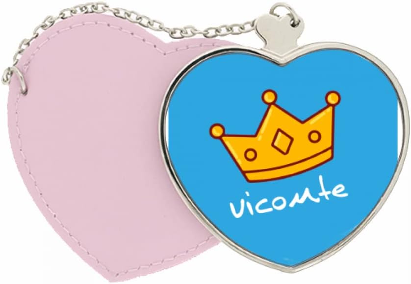 no/noen viscount chapeau simplicity Mirror Travel Purse Makeup Heart Pink