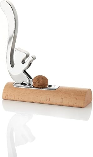 Miniatura 3 de Alessi Officina SCOIATTOLO Cascanueces, L 4.7 in, B 2.8 in, H 9.4 in, Edelstahl 18/10 glänzend poliert und Holz