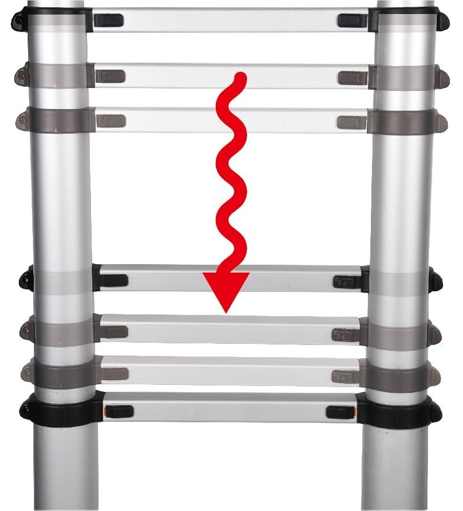 ひばこい 1 伸縮はしご ソフトスライド自在脚タイプ PTH-S450J ピカ