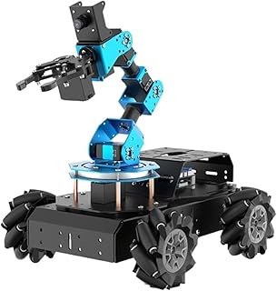 Alta tecnología Kit de desarrollador de Brazo robótico Raspberry Pi Ros con chasis de Rueda Mecanum 4WD Open Source Robot Car (Color : with Rpi 4B 8GB)