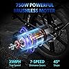 OUXI V8 Electric Bike forAdults, 48V 15Ah Removable Battery 20” Fat Tire Electric Bike, 31MPH Top Speed Electric Motorcycle, 7 Speed E Bikes, Bicicleta Eléctrica Moped Style ebike UL Certified, Black #3