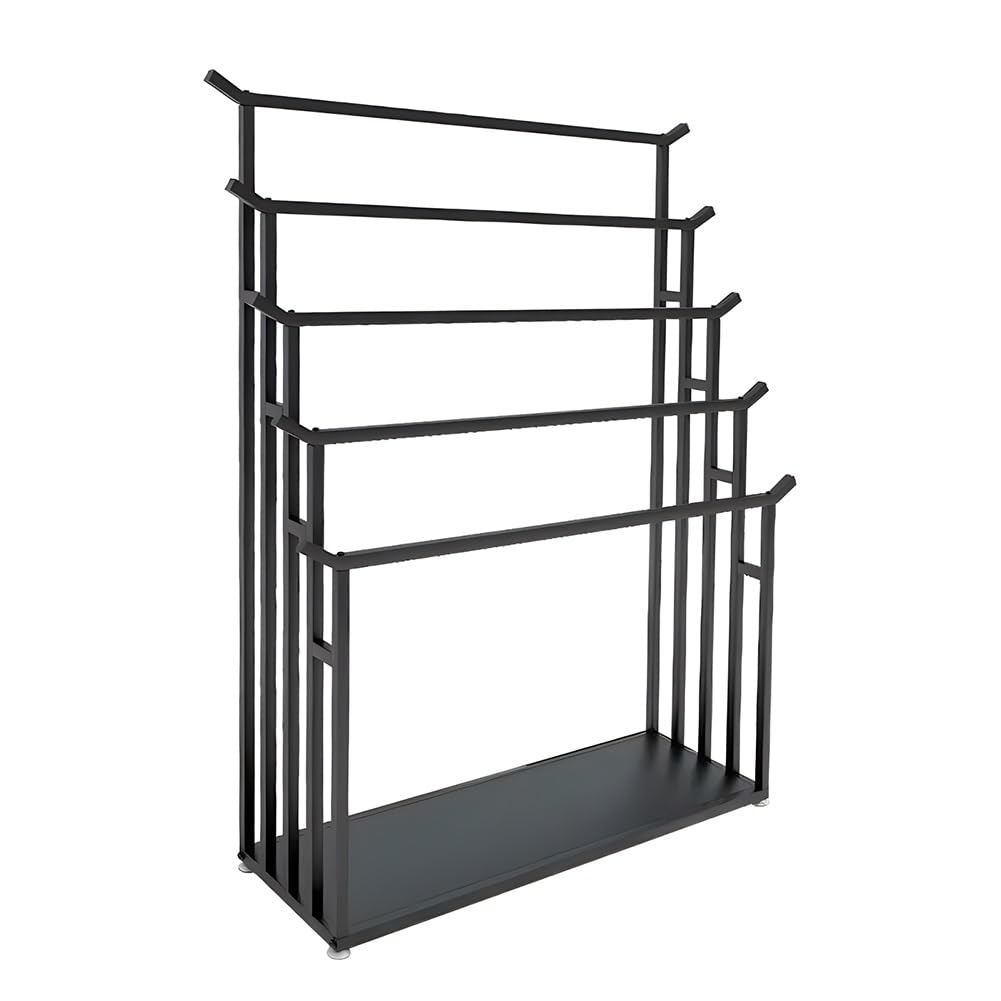 Jkjzsalj Black Retail Display Racks,Multifunctional Scarf Blanket Storage Rack,Floor Standing Metal Organizer Holder For Clothing Store,Easy Assemble,White-80X40x150cm,-120X40x150cm