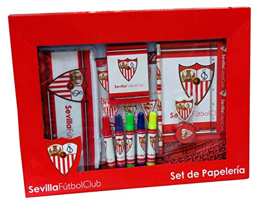 Sevilla Fútbol Club - Set de Papelería de 20 Piezas, Vuelta al