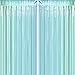 JUICY MOOM Aqua Blue Tinsel Foil Fringe Curtains - Under The Sea Baby Shower Birthday Photo Backdrops Bachelorette Wedding Bridal Shower Party Decor Photo Booth Props Backdrops Decorations, 2pc