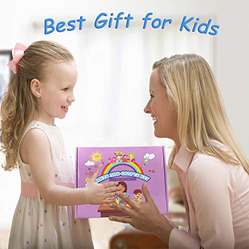 VLUSSO DIY Kids Crafts Supplies Kit - All in One Crafting Collage Activity with Pipe Cleaner Material Set for Girls Gifts Toys Arts and Crafts for Kids Ages 4 5 6 7 8 9 Year Old (Over 1200 PCS) - Thumbnail 6