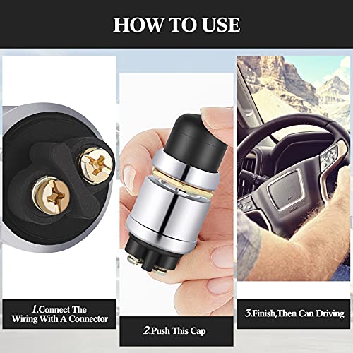 Toodoo TOODOO-BUTTON-01 Engine Start Push Button Momentary 12V And 24V Waterproof Push Button Switch Push To Start Button Start Switch thumb #3