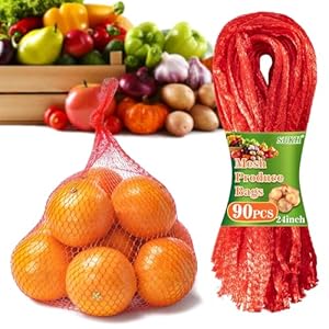 Sukh 90PCS Mesh Produce Bags –...